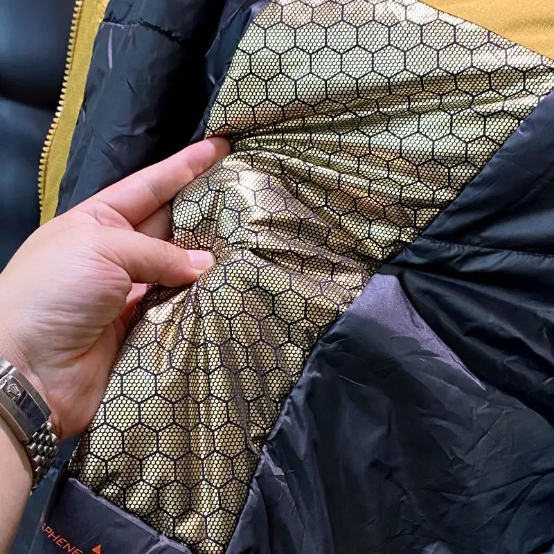 Dongjia في الهواء الطلق للرجال خفيفة الوزن aphene مقاوم للماء الدفء القطن Jaet الوقوف صالح Thiened طويل Sle مقنعين Faion