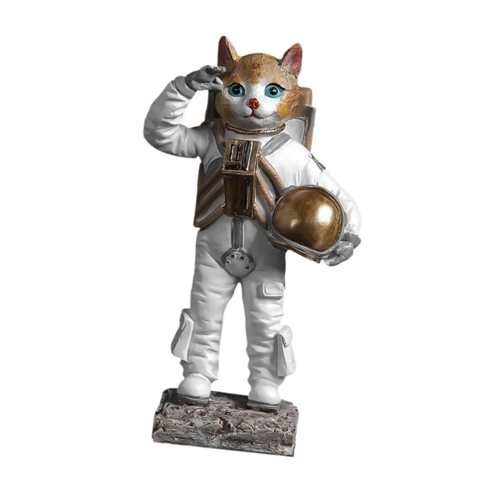 Cat Astronaut Statue Theme Creative Table Centerpiece for Bedroom Home Decor