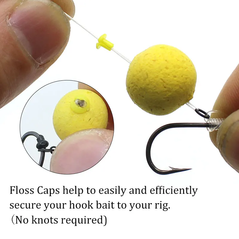 10 Cards Carp Fishing Accessories Hook Bait Floss Cap Fishing Carp Pop Up Boilies Stop Beads Carp Tackle Rigs Bait Stopper Tool