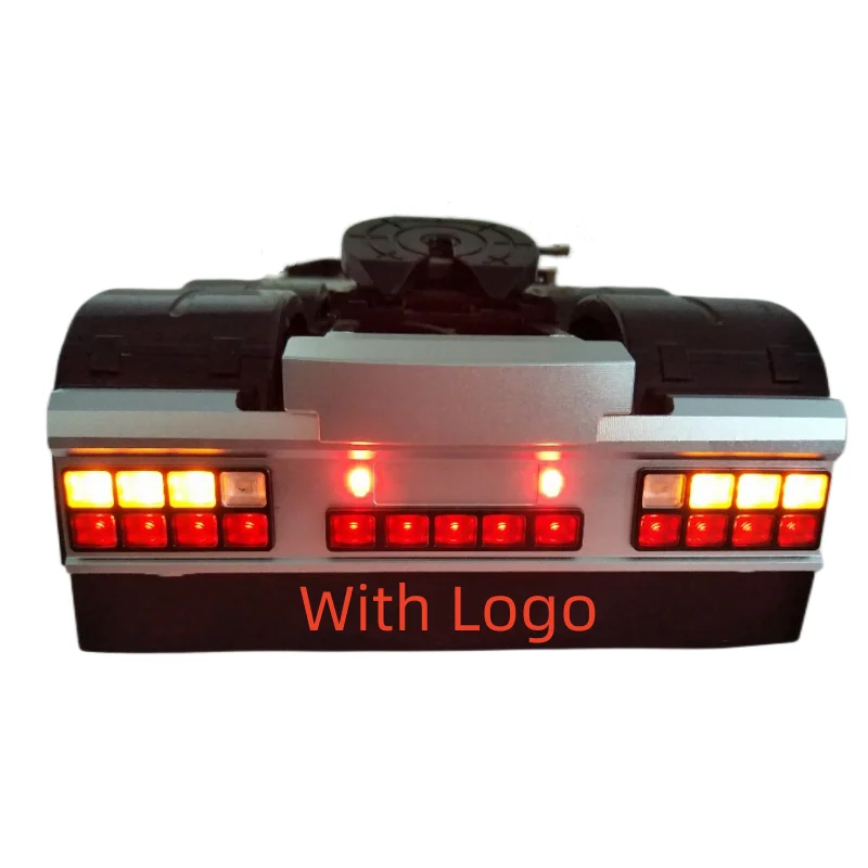 CNC LED Tail Light Group System with Mudguard LOGO Lamp for 1/14 Tamiya RC Truck Trailer SCANIA Actros MAN VOLVO Upgrade Parts