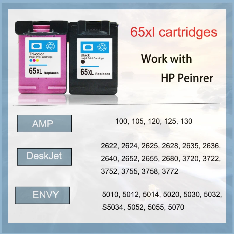 Cartucho de tinta compatible HP Vilaxh para impresoras Envy DeskJet - imagen 2