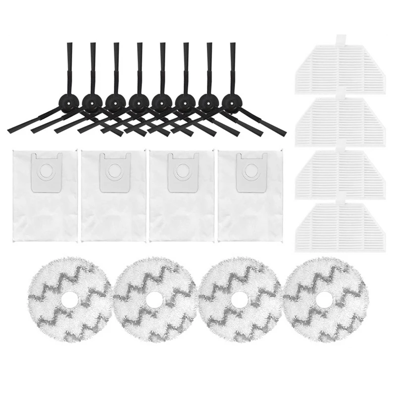 Hepa 필터 사이드 브러시 걸레 천 헝겊 먼지 봉투 교체 진공 청소기, 샤오미 Roidmi EVA SDJ06RM 용 예비 부품 액세서리