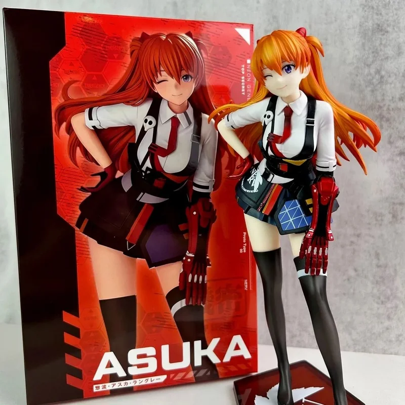 

Asuka Figure Mecha Mechanical Hand Anime Girl Standing Model Collectible Ornament Trendy Toy Home PC Desktop Decor Gift