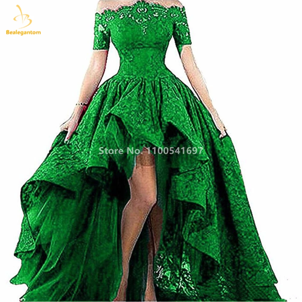 

Bealegantom Elegant Appliques Strapless Hi-Lo Evening Dresses 2025 Ruffles Lace Up Long Formal Occasion Prom Party Gown QA575