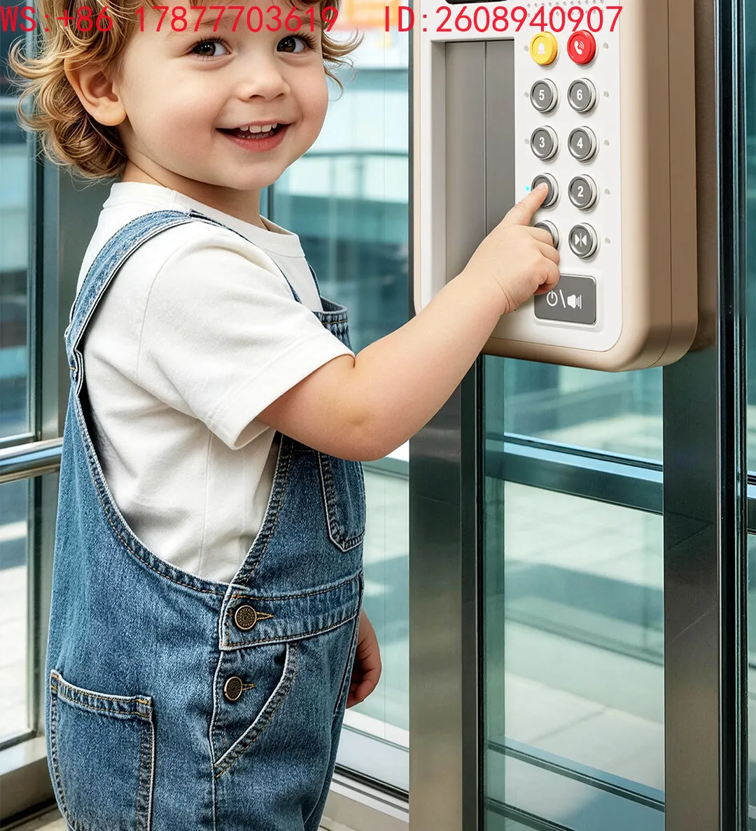 Open door simulation elevator milk coffee color