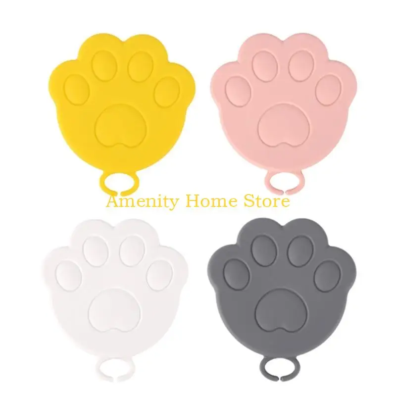 F26C 2Pieces Silicone Pet Can Lid Cover For Dog Cats Cans Secure Freshness
