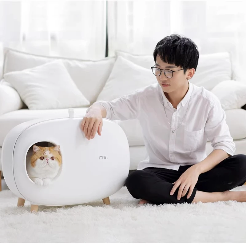 

Plastic cat Litter Box Closed Training Self-Cleaning cat Litter Box Sandbox Toilet Accessories Areneros Para Gatos Home Items