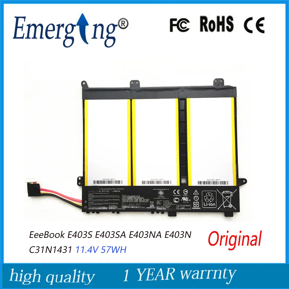 

11.4V 57Wh New Laptop Battery C31N1431 for ASUS EeeBook E403S E403SA E403NA E403N