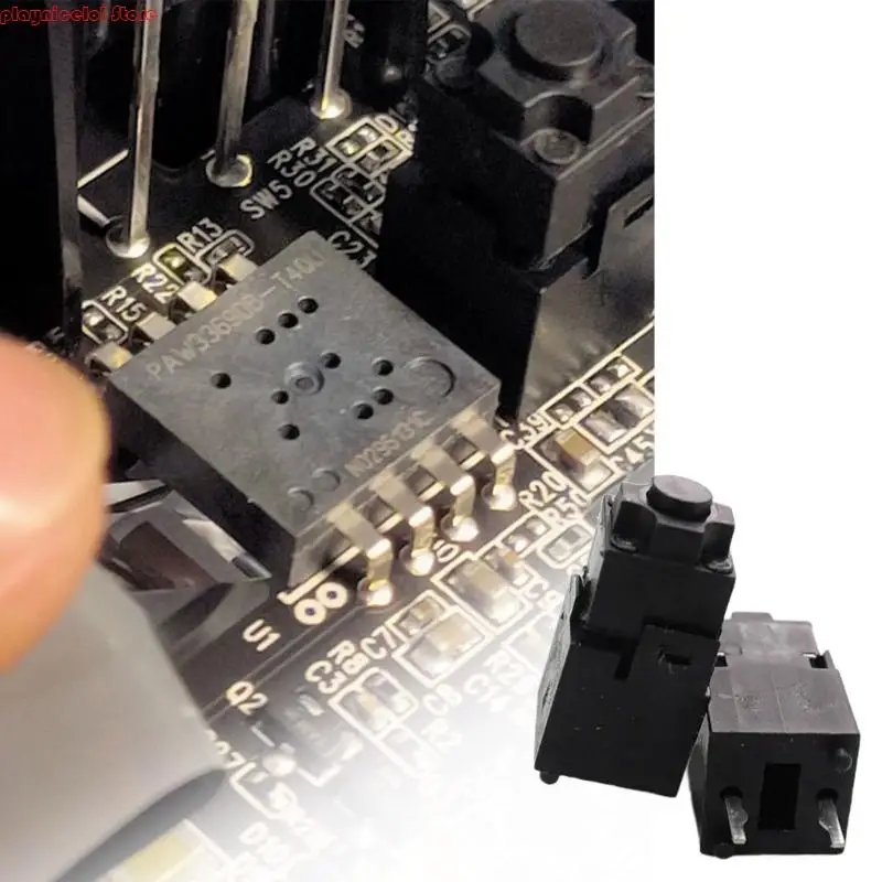 14.5mm Mouse Switch 5 Million Life and Noise Reduction Metal Plastic 2Pin for Razer Basilisk X Hyperspeed Gaming Mouse