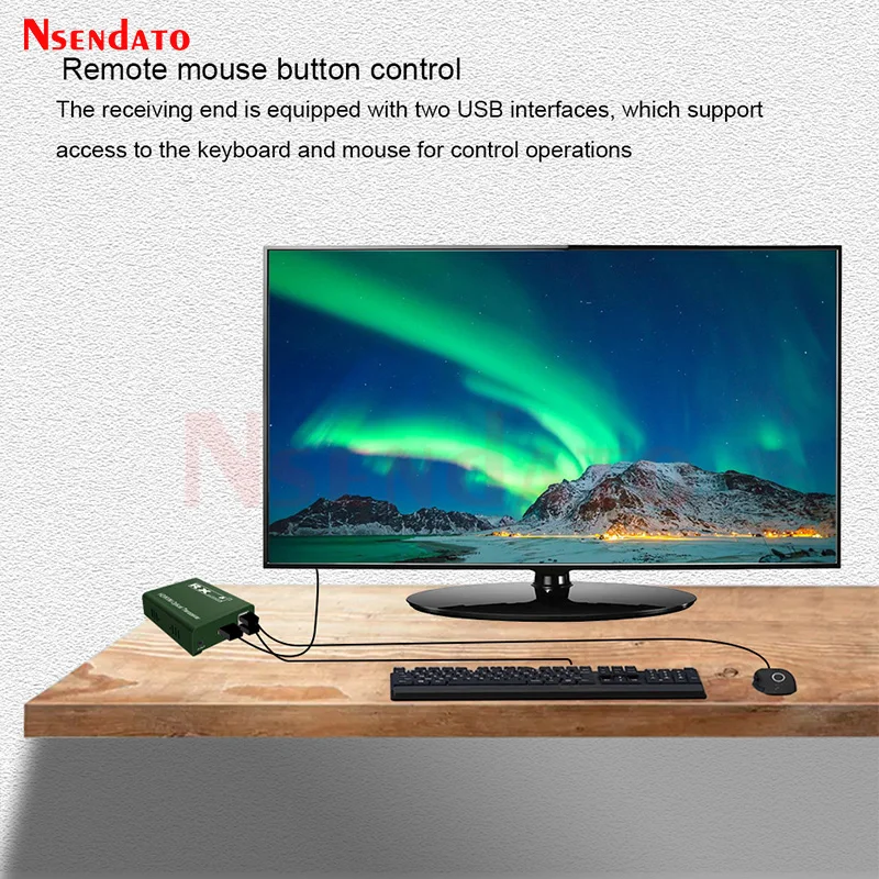 HDMIからUSBへのKVMエクステンダー,光ファイバースイッチ,キーボードとマウス用のビデオ送信機レシーバー,3km