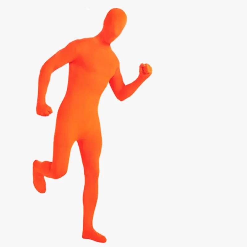 SN55Black Zentai Full Body per uomo Donna Carnevale di Halloween Cosplay Custome Skin Tight Tuta Spandex Body Suit $ @ 1w