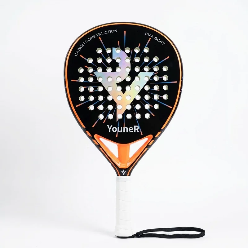 2026 Professional Padel Racket with Carbon Fiber Soft EVA Face Racquet Includes Padel Bag Cover for Men And Women Training