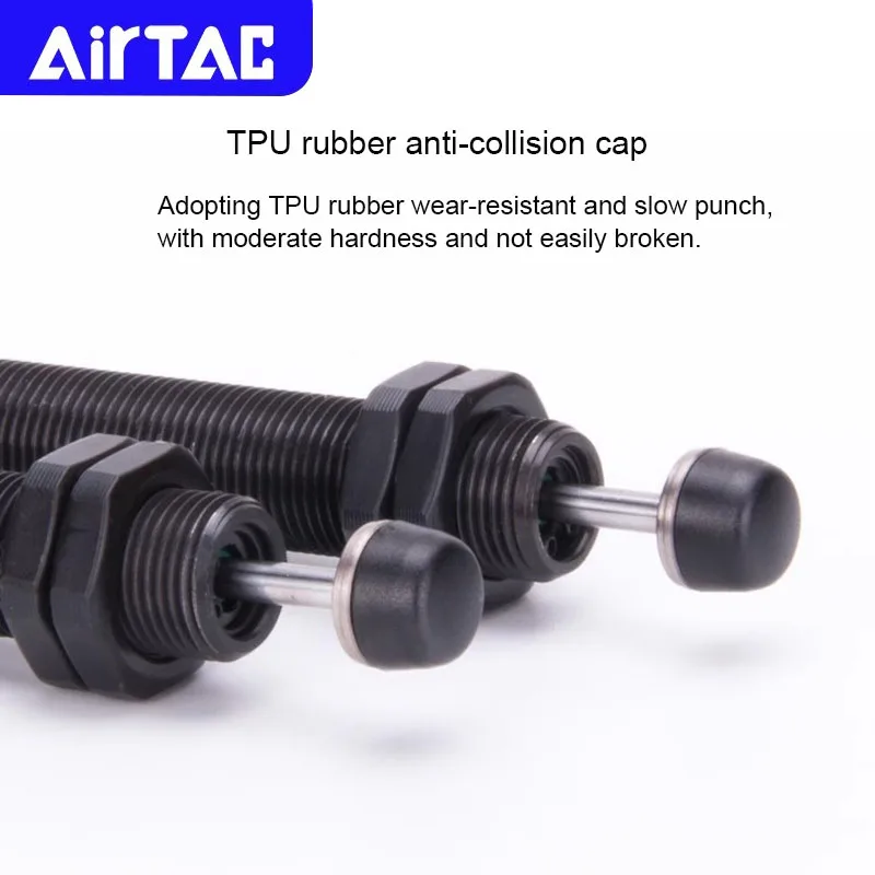 AIRTAC الأصلي هوائي التعويض الذاتي نوع امتصاص الصدمات عازلة هيدروليكية ACA1007 1210 1412 1620 2025 2550 2750 3325 3650