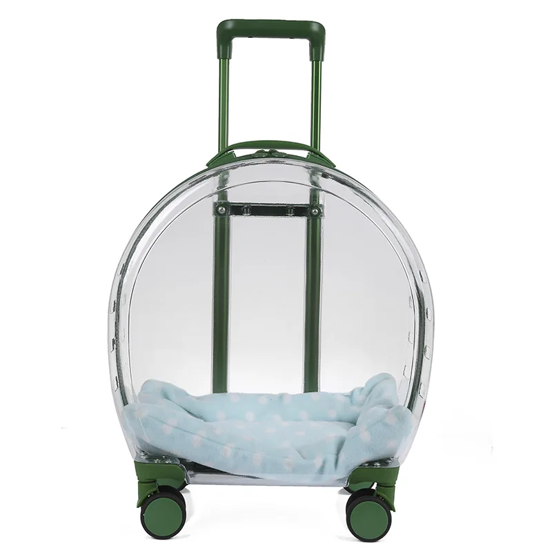 Pet Trolley Box Portable Dog Cat Outing Bag Transparent Pet Backpack Checked Airline Cat Bag, Cat Accessories Outing Cat Bag