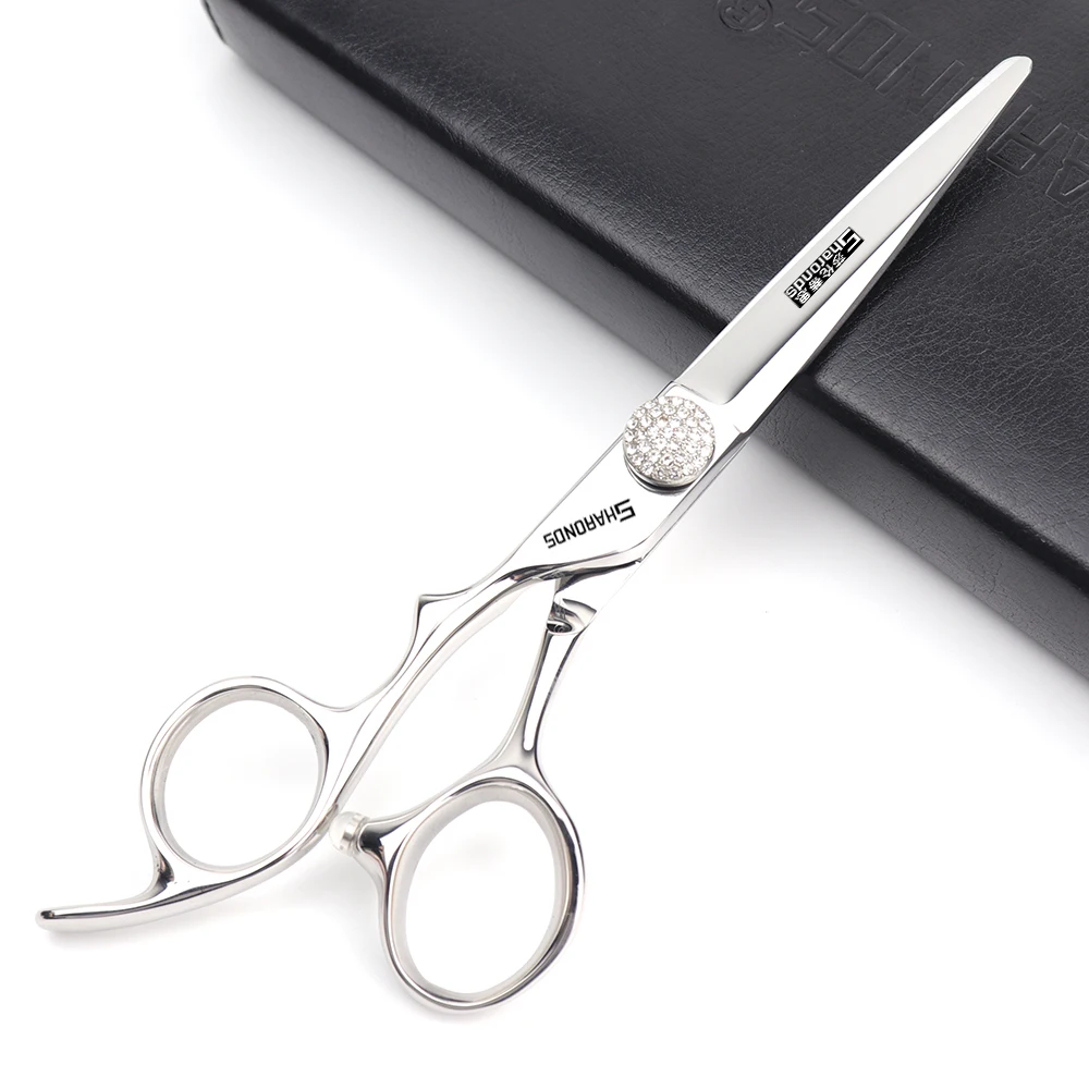 6/7 inch barber scissors Genuine 440C Japanese Steel Hair Scissors Left Handle Hairdressing Scissors Right Handle Barber Shears