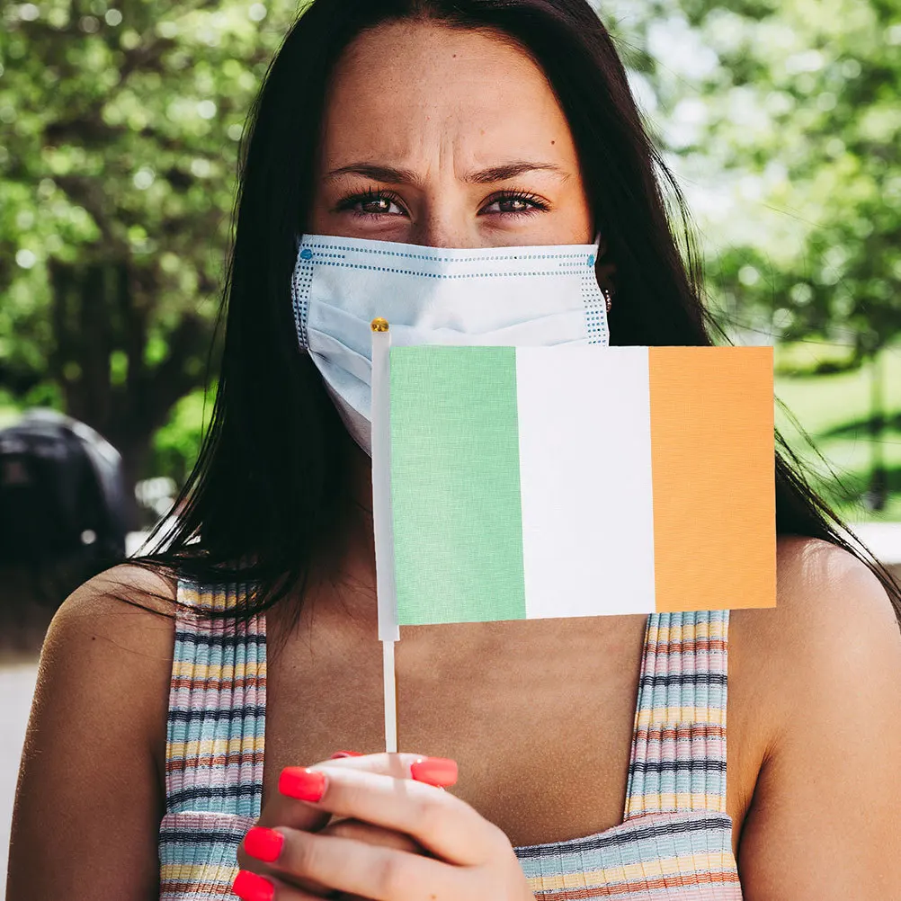 

120pcs Plastic Flagpole Kit For Handheld Flag Diy Party Festival Flags Decorative Flagpole Set Lightweight Durable Sticks