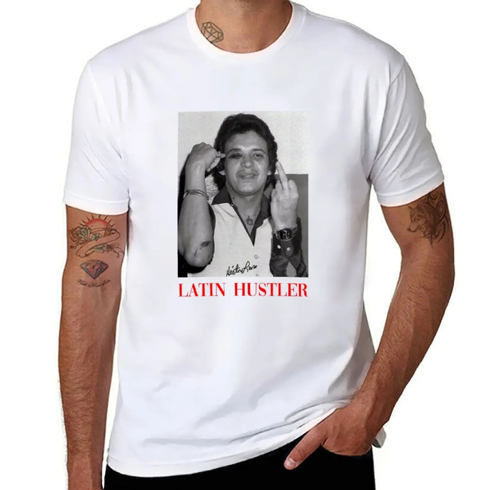 

Héctor Lavoe LATIN HUSTLER T-Shirt man t shirts for men man t shirts graphic T-Shirt