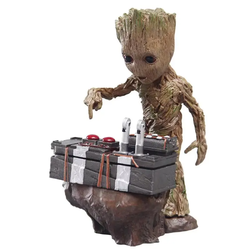 Marvel Strażnicy Galaktyki Vol. Figurka Groot, model statuetki, Avengers, uroczy mały drzewny ludzik, zabawki kolekcjonerskie, prezenty dla dzieci