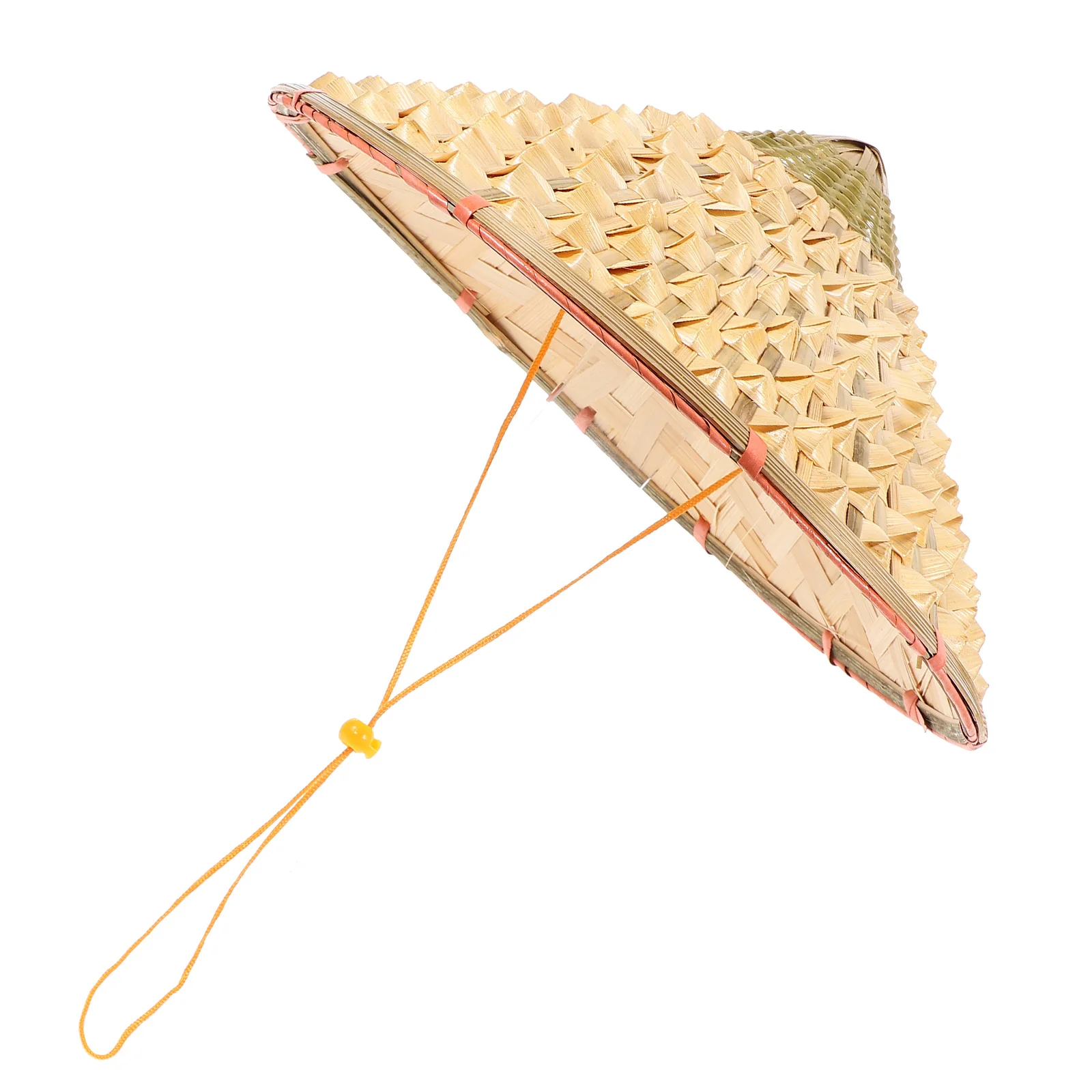 

Bamboo Woven Hat Chinese Style Reusable Cone Hat for Party Performance Sunshade Rainproof Oriental Bamboo Cap Asian Rain Hats