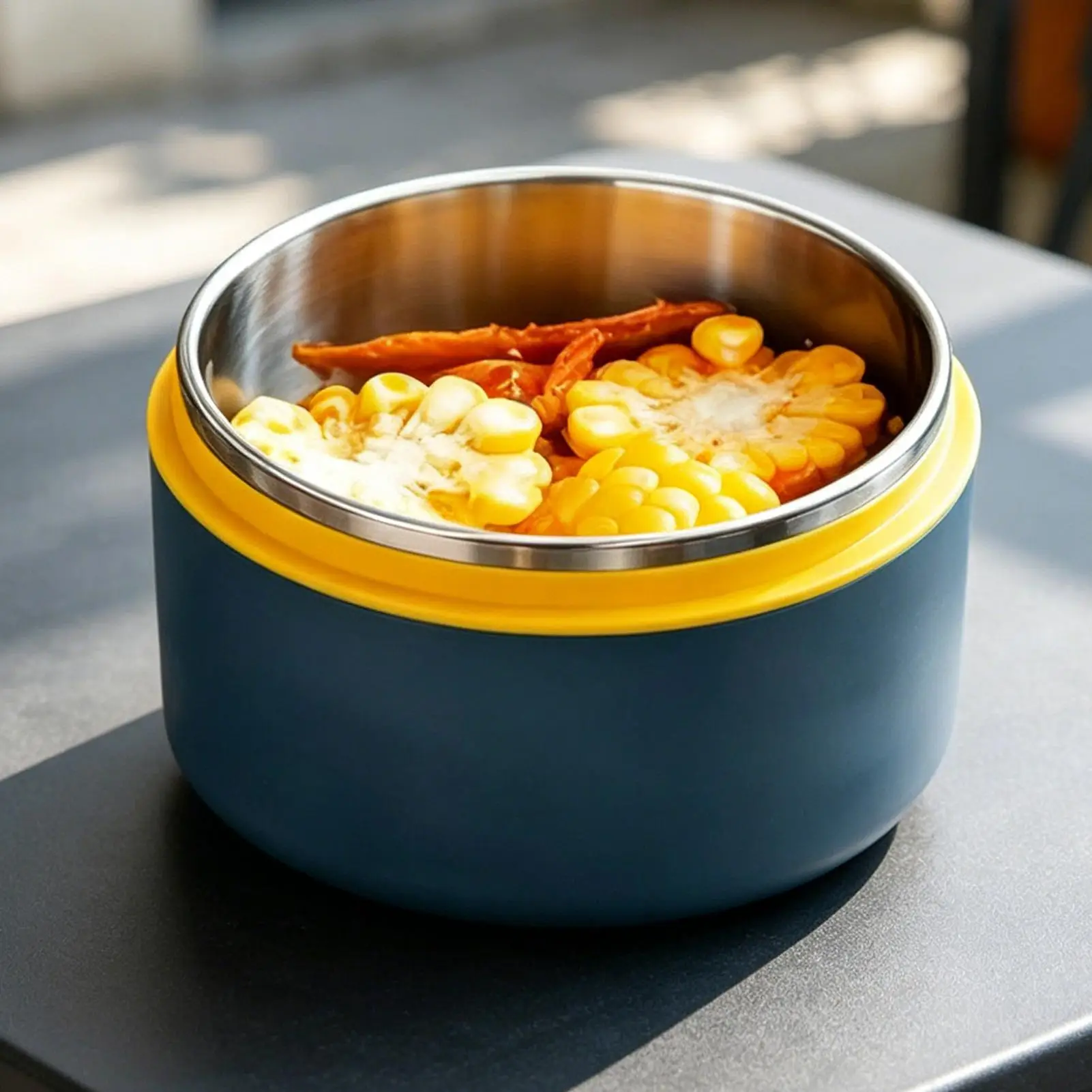 

Food Jar Stainless Steel Wide Mouth Portable Camping Food Storage Container For Home Office School Work Outdoor Picnic Hiking