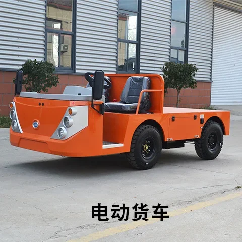 Flatbed truck transfer vehicle, four-wheeled electric truck, battery carrier