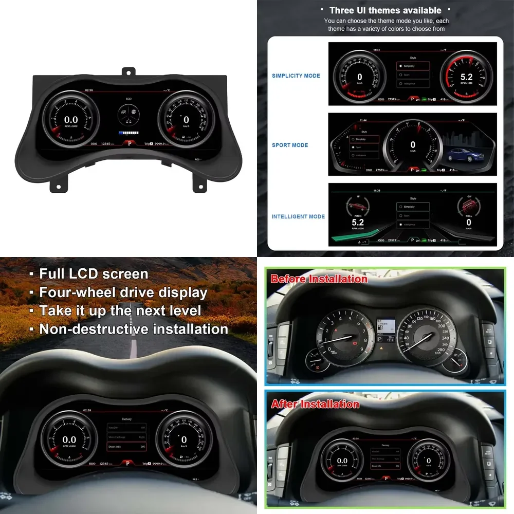 【2026 Precision Made】 Car Digital LCD Dashboard Panel Virtual Instrument Cluster CockPit Speedometer for Infiniti Q70