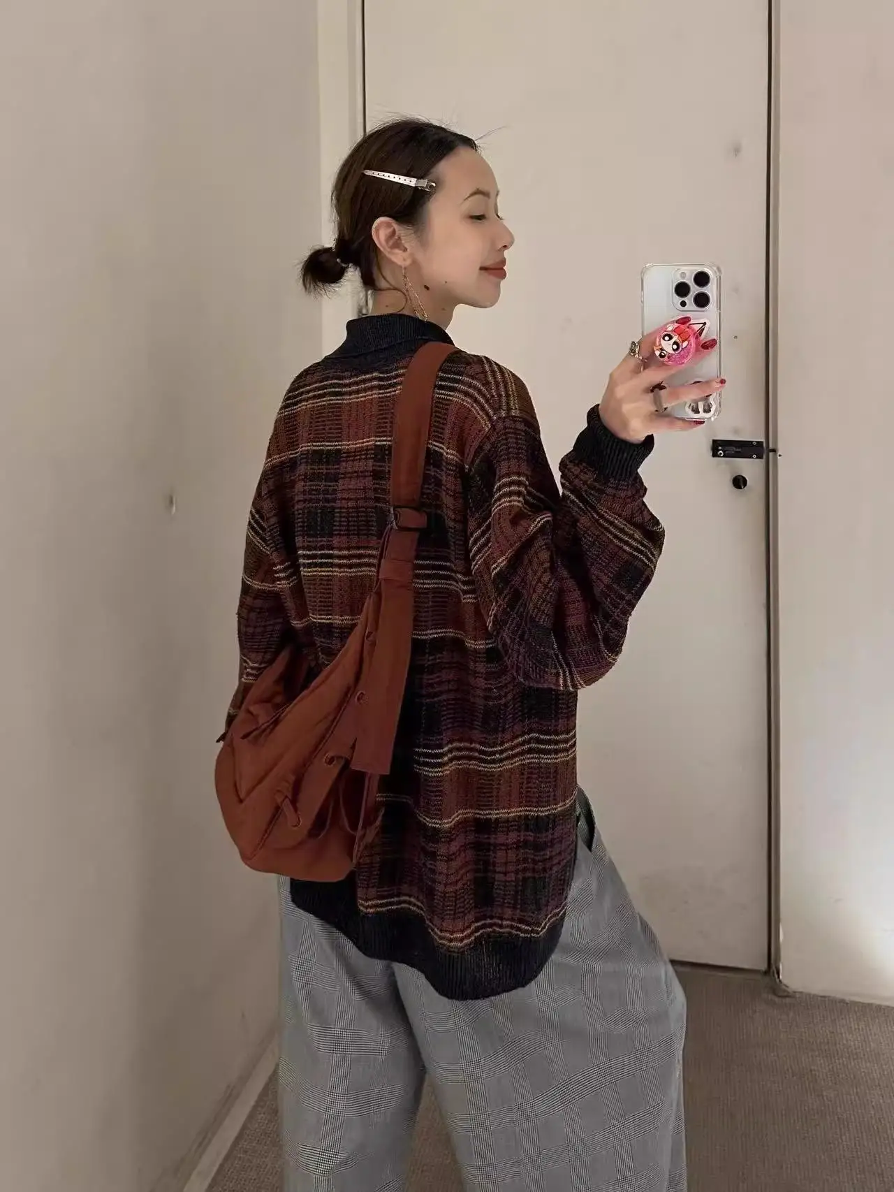

Eveing Han Ma id Knitted Sweater Stripe Pattern Autumn Faion Long Sve Youthful Sle Faionable Casual Wear