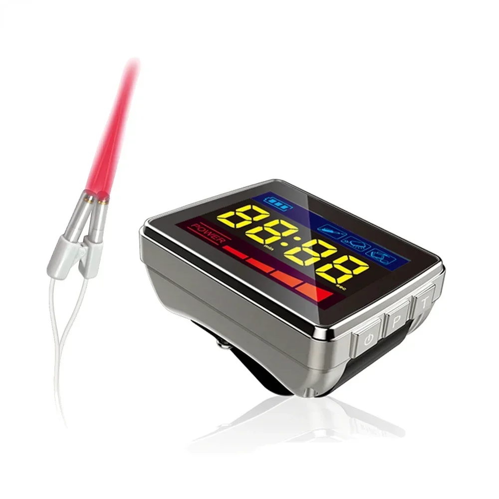 Semiconductor laser household voice wrist watch physiotherapy instrument for reducing three high diabetes