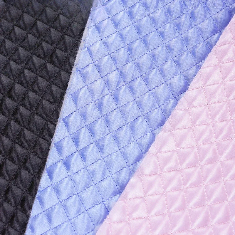 100x148cm Lattice and Winter Quilted Cotton Fabric, Making Padded Jacket Coat Lining Girls' Cute Quilted Cotton Clothes Cloth