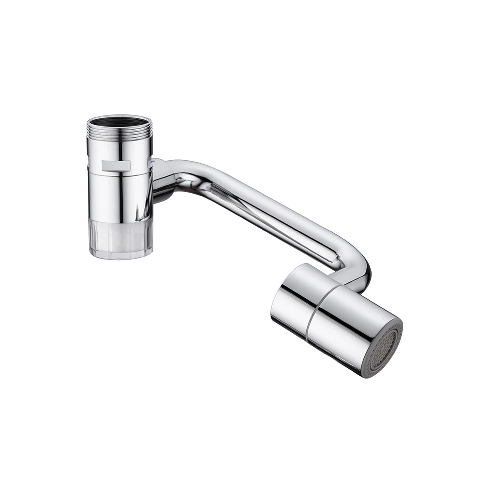 New Universal 1440° Rotation Extender Faucet Aerator Plastic Splash Filter Kitchen Washbasin Faucets Bubbler Nozzle Robotic Arm