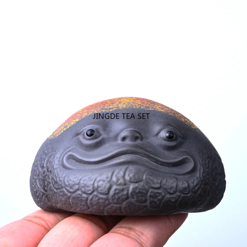 

Фиолетовая глина, Золотая жаба, жаба, чай, домашнее животное, китайский счастливый чай, играющий чай, настольные аксессуары