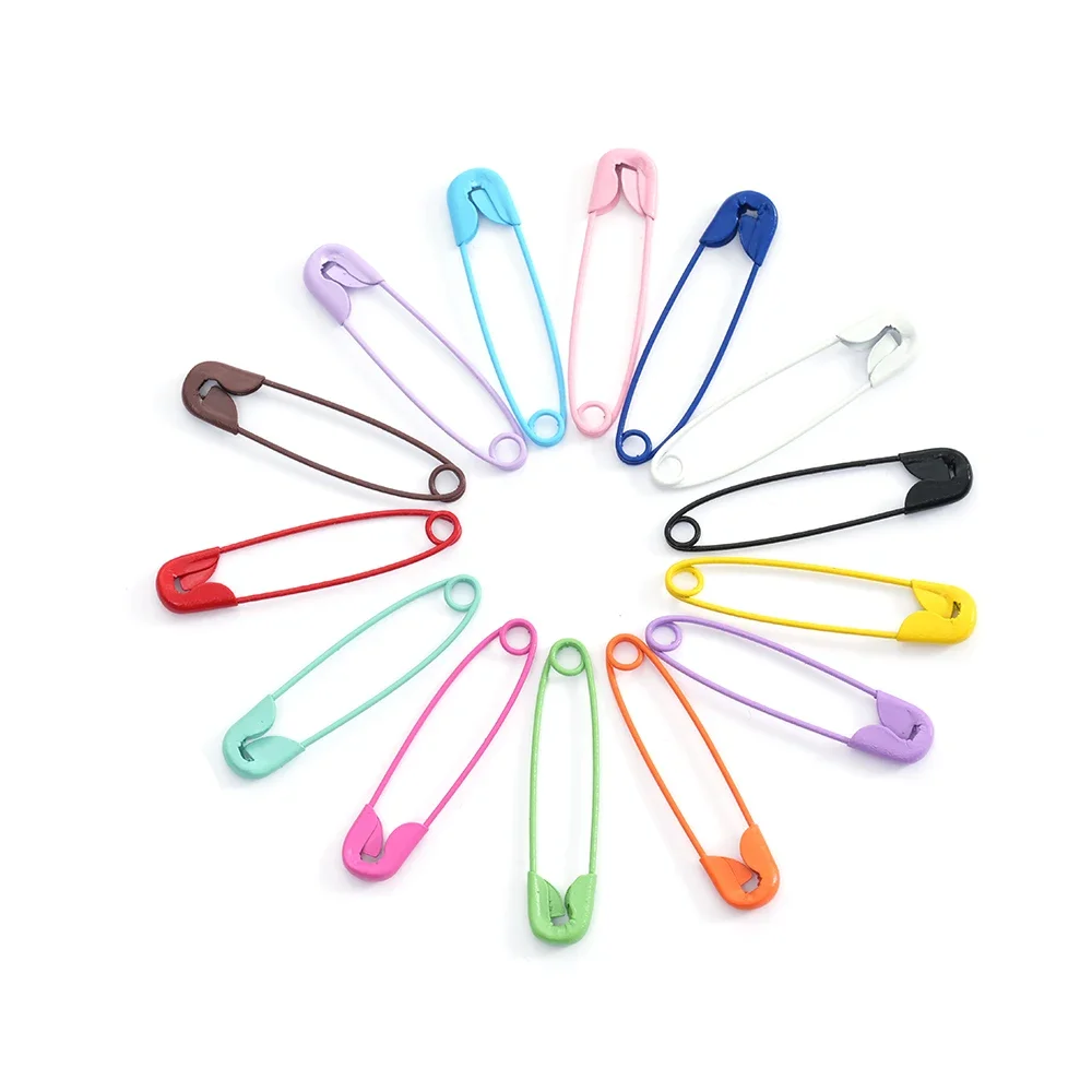 50pcs Colorful Metal Brooch Clip Base Pins Safety Pins Brooch Blank Settings Base For DIY Sewing Jewelry Making Brooch Supplies