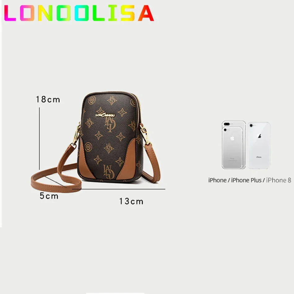 2024 Trendy Crossbody Cell Phone Bag Fashion Designer Handbags and Purse High Quality Soft Leather Shoulder Messenger Sac A Main