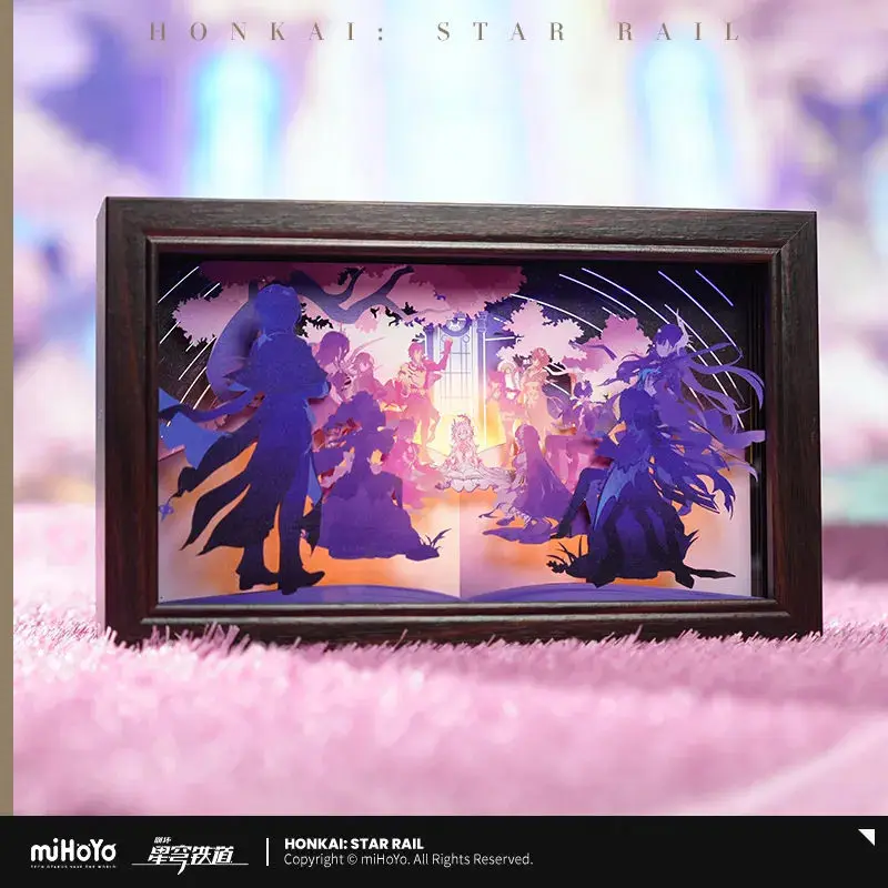 [Genuine] miHoYo Game Honkai Star Rail Accompanying You Series Paper-Cut Lamp Acrylic Lamp Desktop Ornament Cosplay Xmas Gifts 3