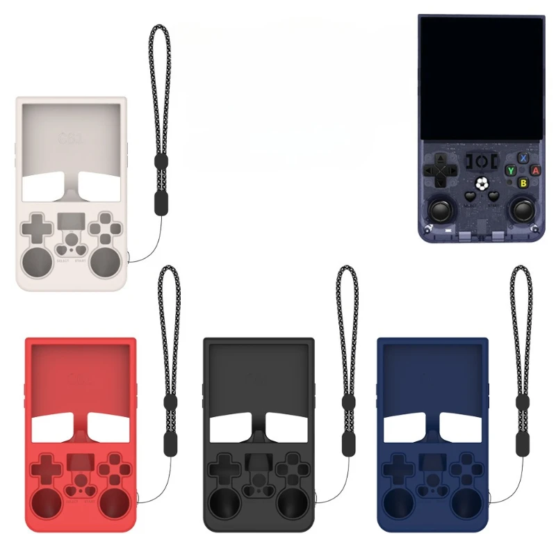 

For Anbernic R36 Max Silicone Protective Case for ANBERNIC R36Max AnbernicR36 MAX Silicone Soft Shell Solid Color Storage Bag