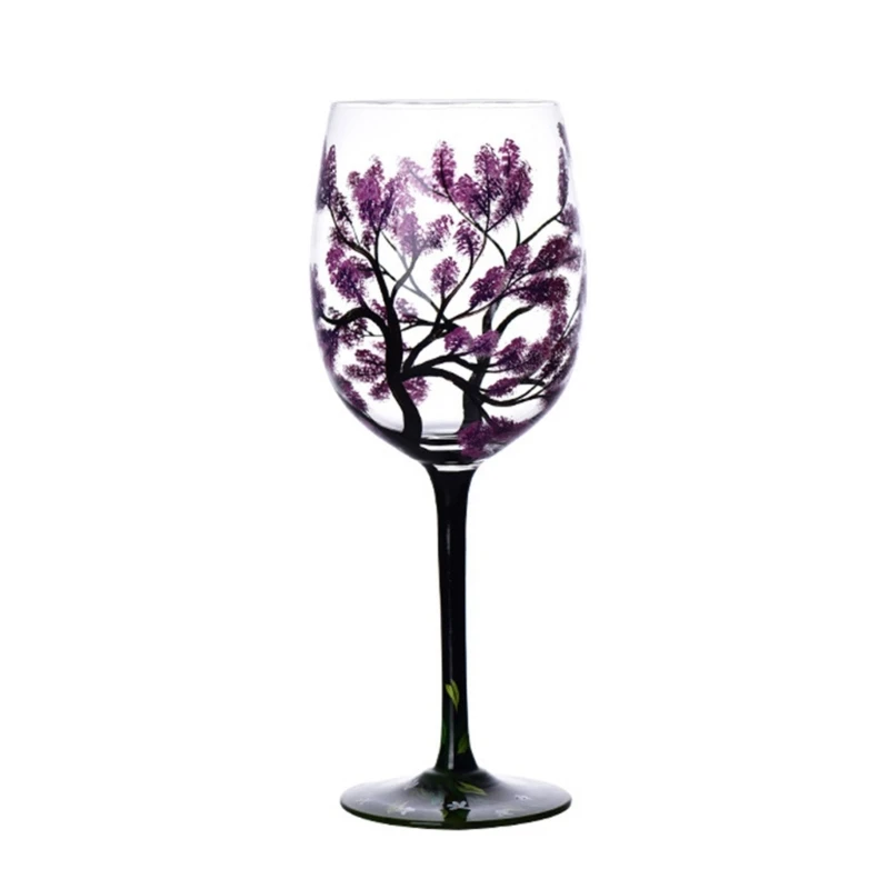 Y1UB Four Seasons Tree Wine Glass Glassware for White Wine, Red Wine, or Cocktails