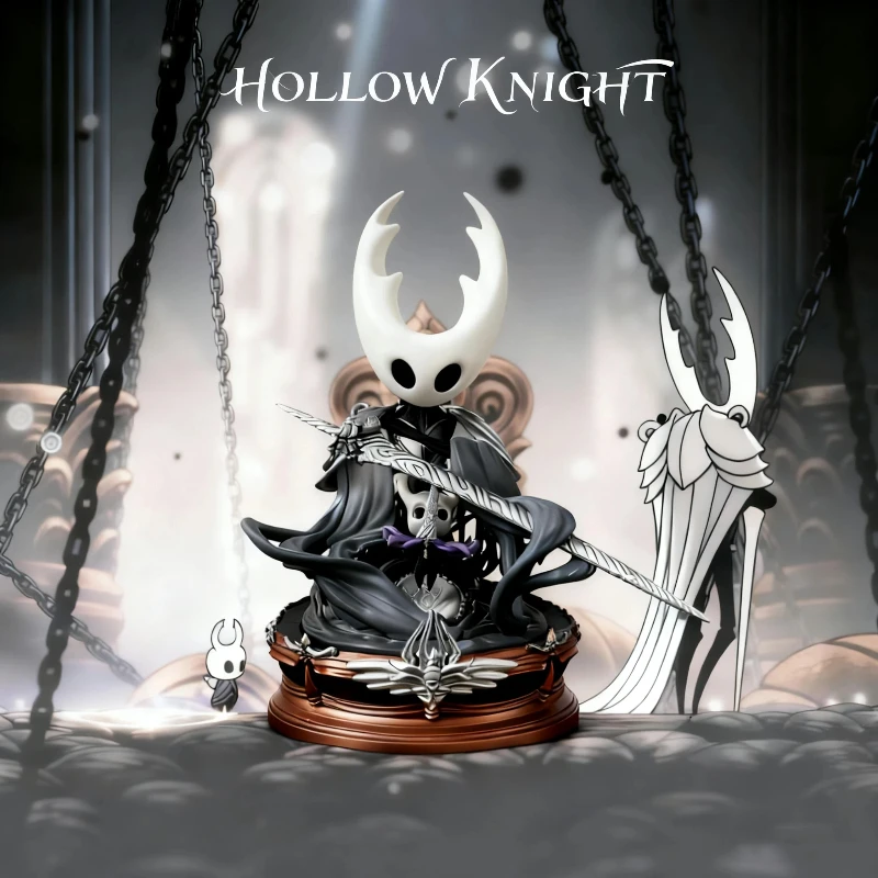 

26cm Hollow Knight Pale Prince Pure Vessel PVC Action Figures Game Character Model GK Statue Desktop Decor Collectible Toy Gift