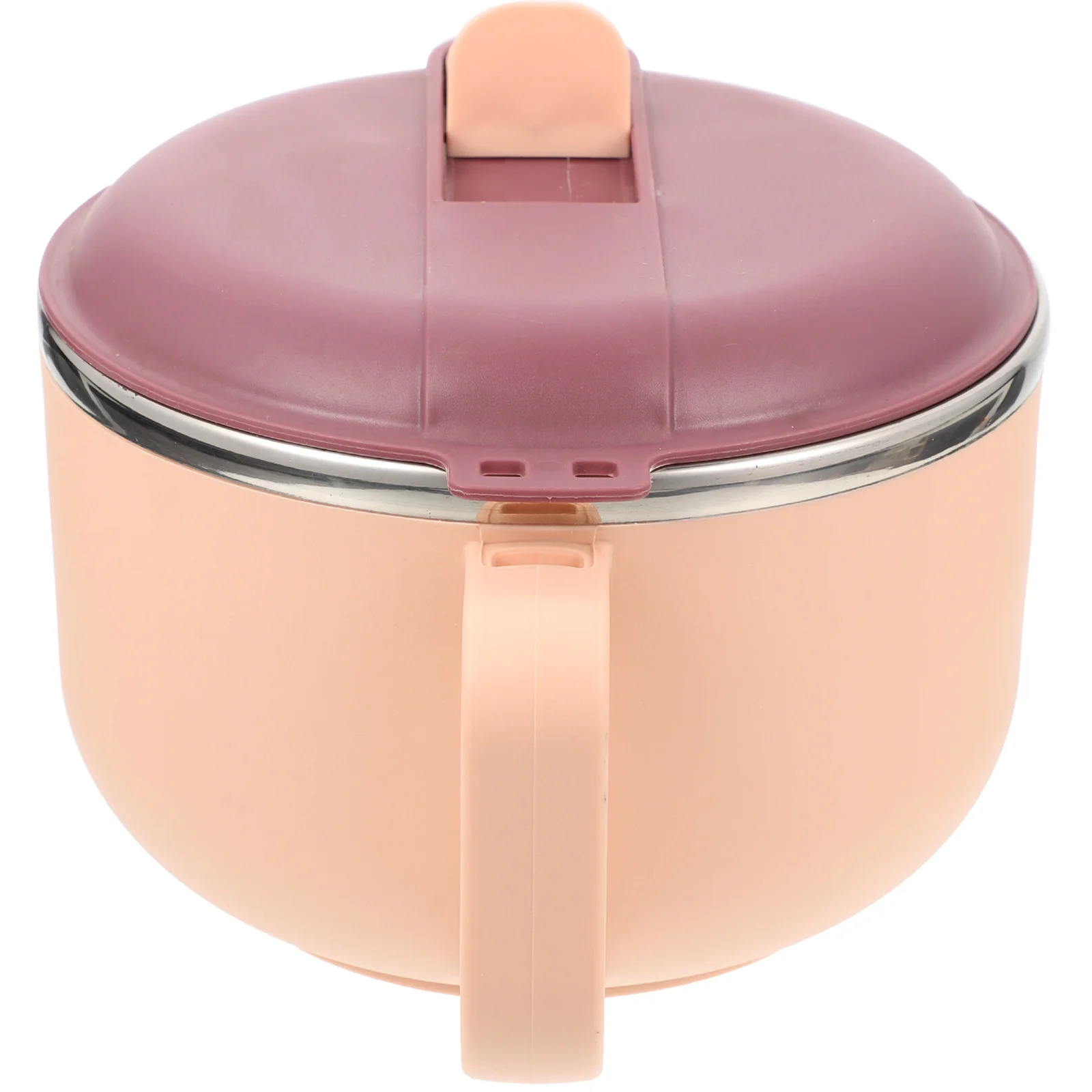 

Stainless Steel Soup With Lid 1.5L Noodle Microwavable Reusable Ramen Bowl Compact Wear Resistant Food Bowl For Family