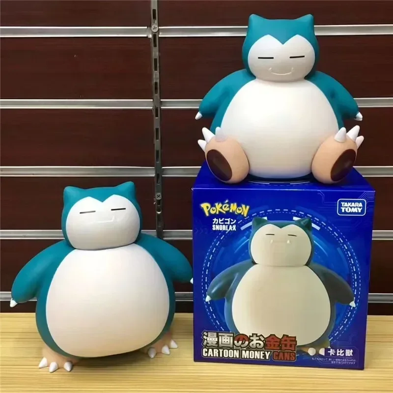 Pokemon Snorlax Anime Figura Modelo Mealheiro, Sentado De Pé, Poupança, Caixa De Dinheiro, Boneca Dos Desenhos Animados, Presente De Aniversário Para Meninos