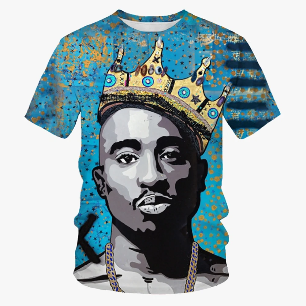 New Fashion Cool 3D Printed Men's T-shirt Hip Hop Rap Street Personalized Unisex T-shirt