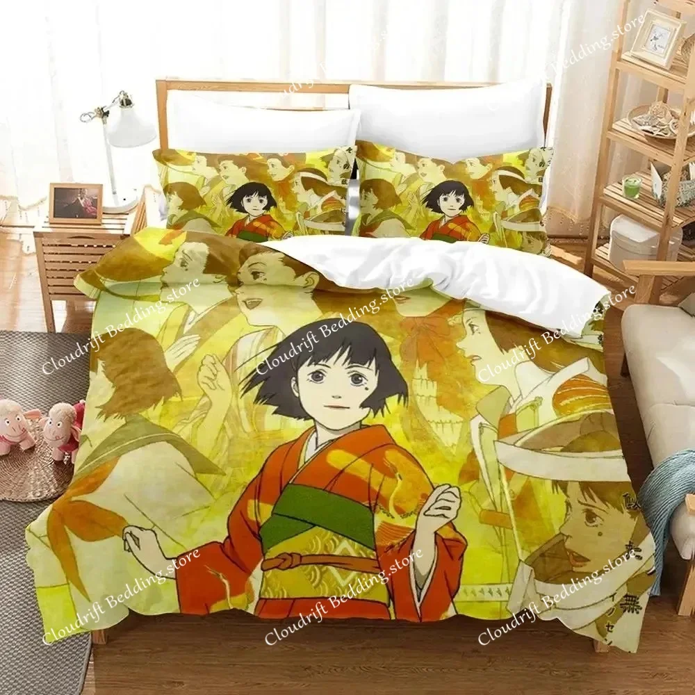 

Anime Art of Satoshi Kon Bedding Set Duvet Cover Bed Set Quilt Cover Pillowcase Comforter king Queen Size Boys Adult