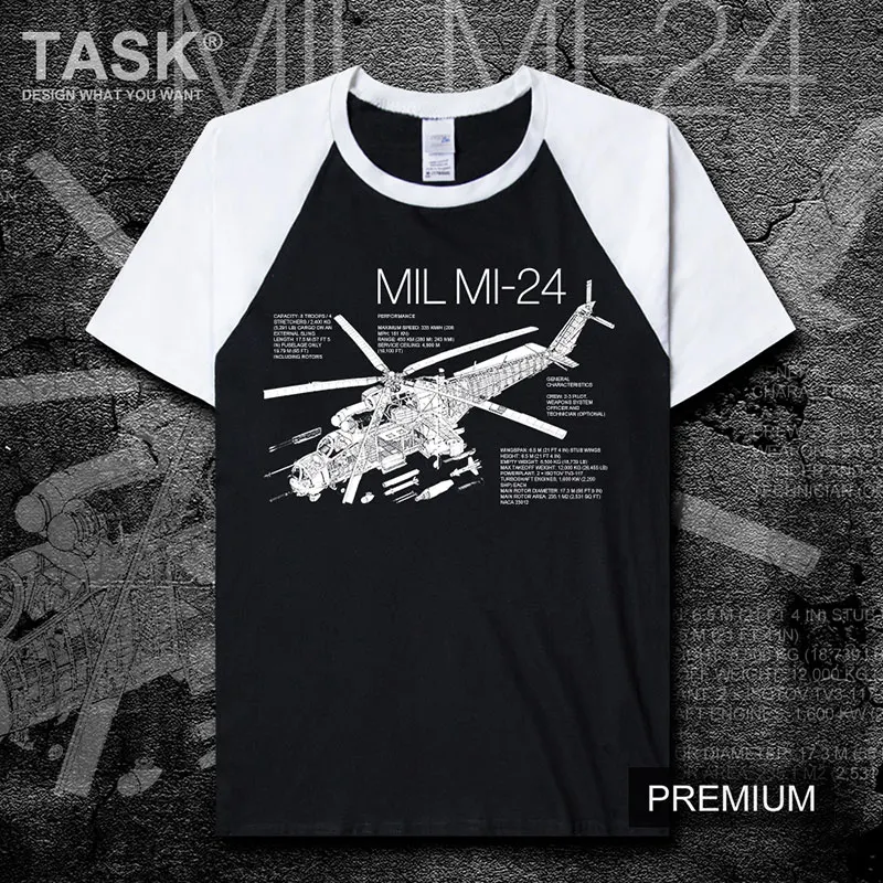 

Russian Mi24 Hind Armed Helicopter Detailed Illustration Printing T-Shirt Cotton O-Neck Short Sleeve Men's T Shirt Size S-3XL