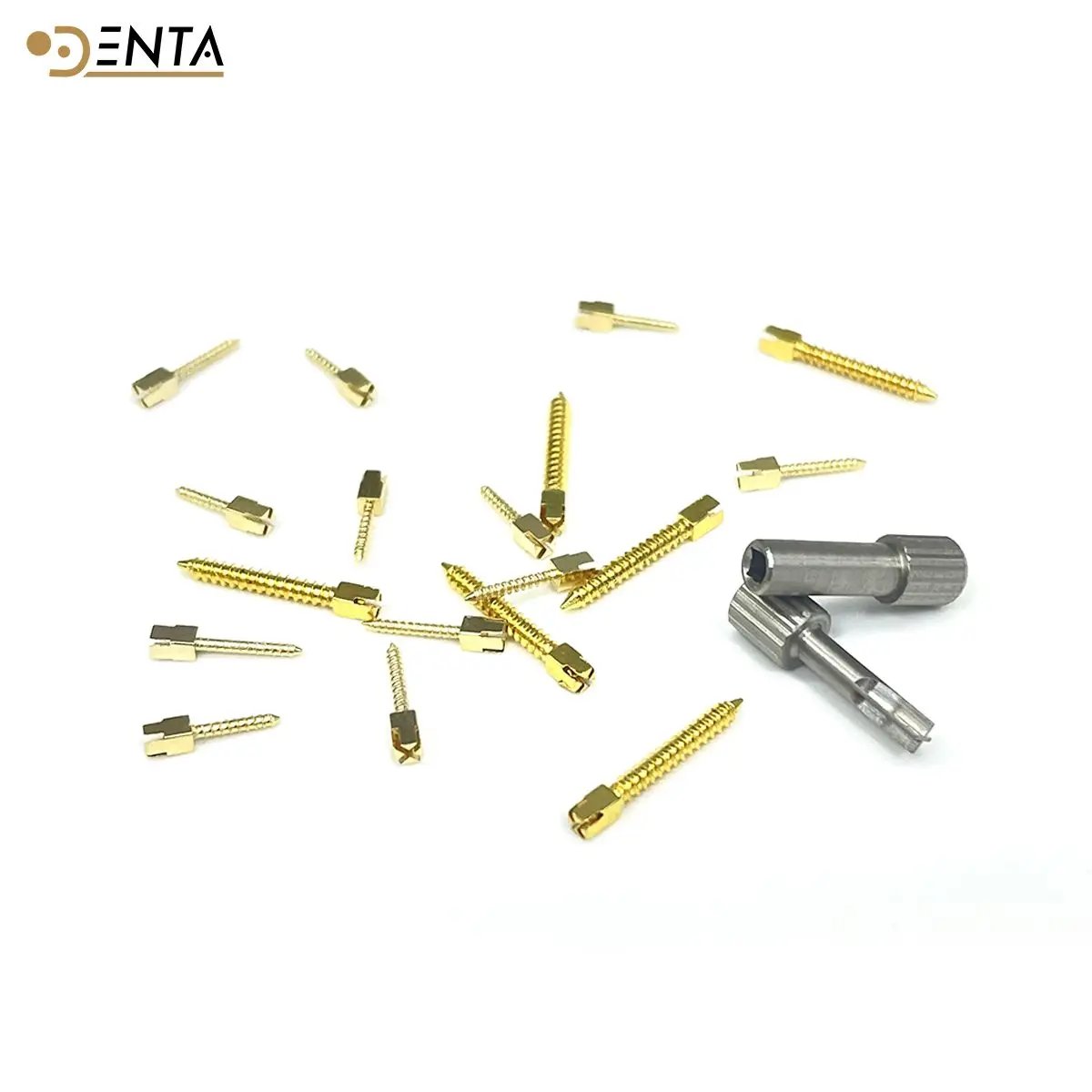 Postes de tornillo Dental, 120 Uds., restauración de dientes, núcleo de resina de vidrio de cuarzo, acero inoxidable, conducto radicular de titanio, poste europeo, implante Dri