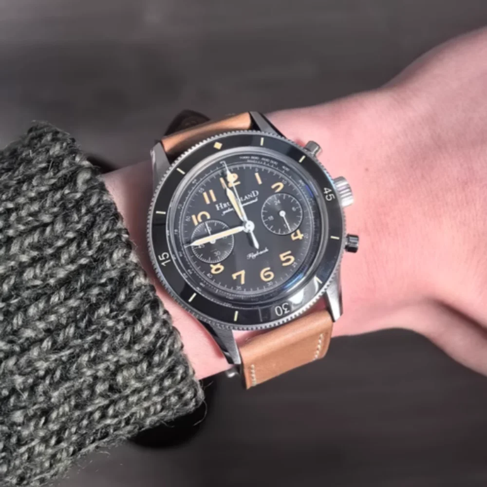 Hruodland 2025 Neue Männer Quarzuhr VK64 F019 40mm Leuchtende Wasserdichte 100 m Edelstahl Mode Klassische reloj hombre