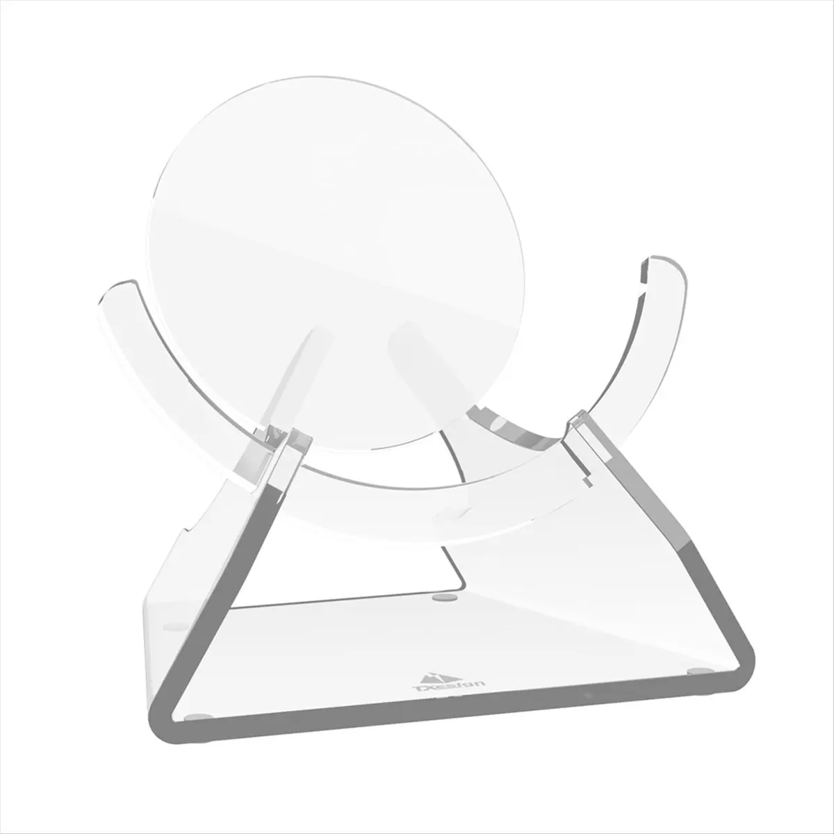 B21B  Desktop Stand Holder for Nest Mini Speaker, Acrylic Speaker Mount Base Display Shelf Desktop Holder Transparent