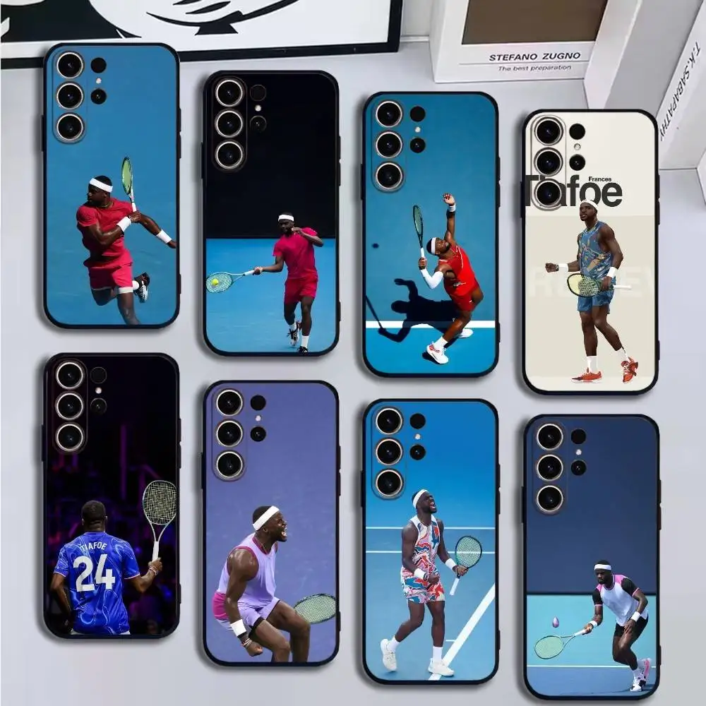 

tennis Frances Tiafoe Phone Case For SamsungS25,24,21,22,23,30,Ultra,20,Plus,Fe,Lite,Note,10,9,Soft Black Cover
