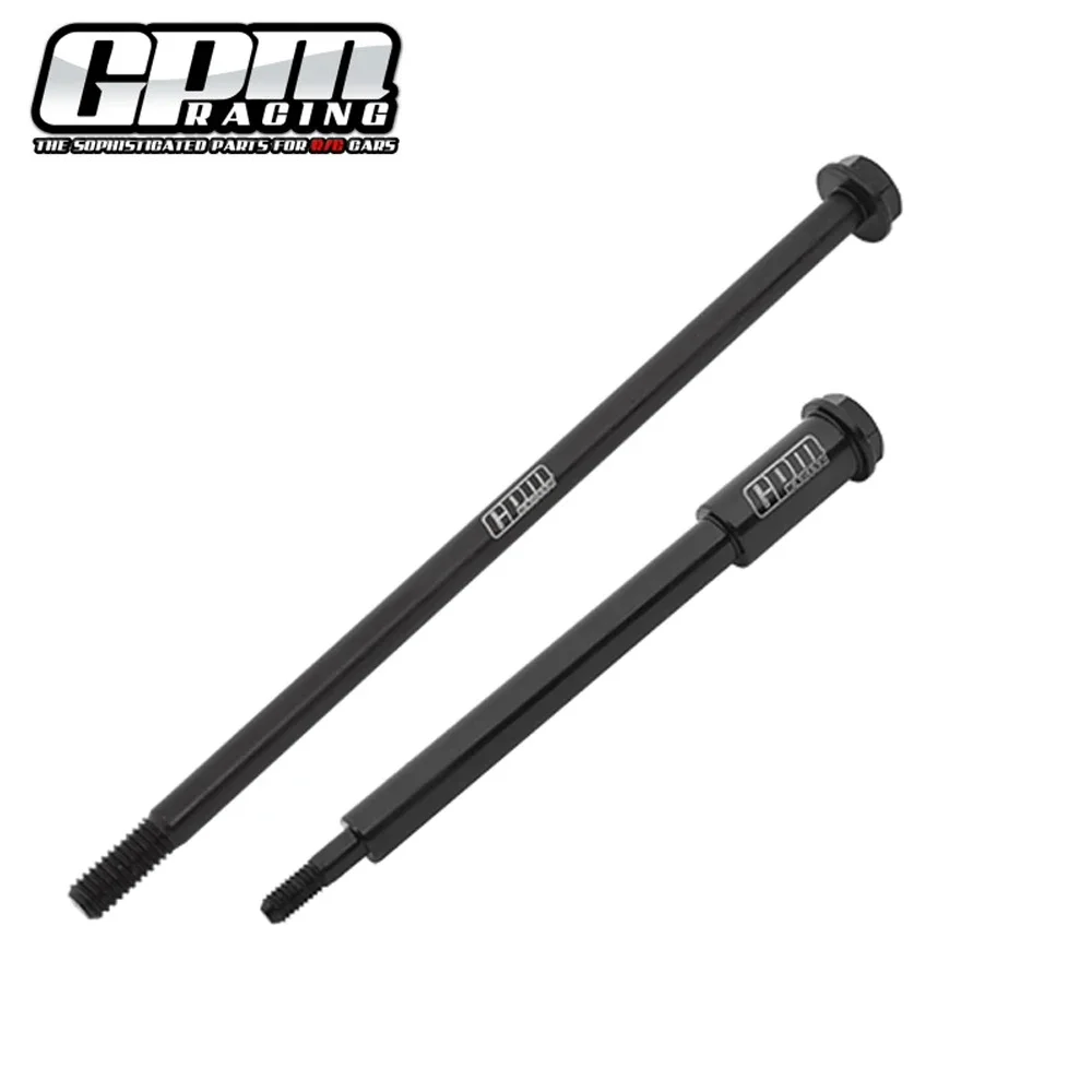 Eixos fixos da roda traseira dianteira de aço metálico GPM LOS 262015   Para LOSI 1/4 PROMOTO-MX MOTO LOS06000 LOS06002 Acessórios de atualização