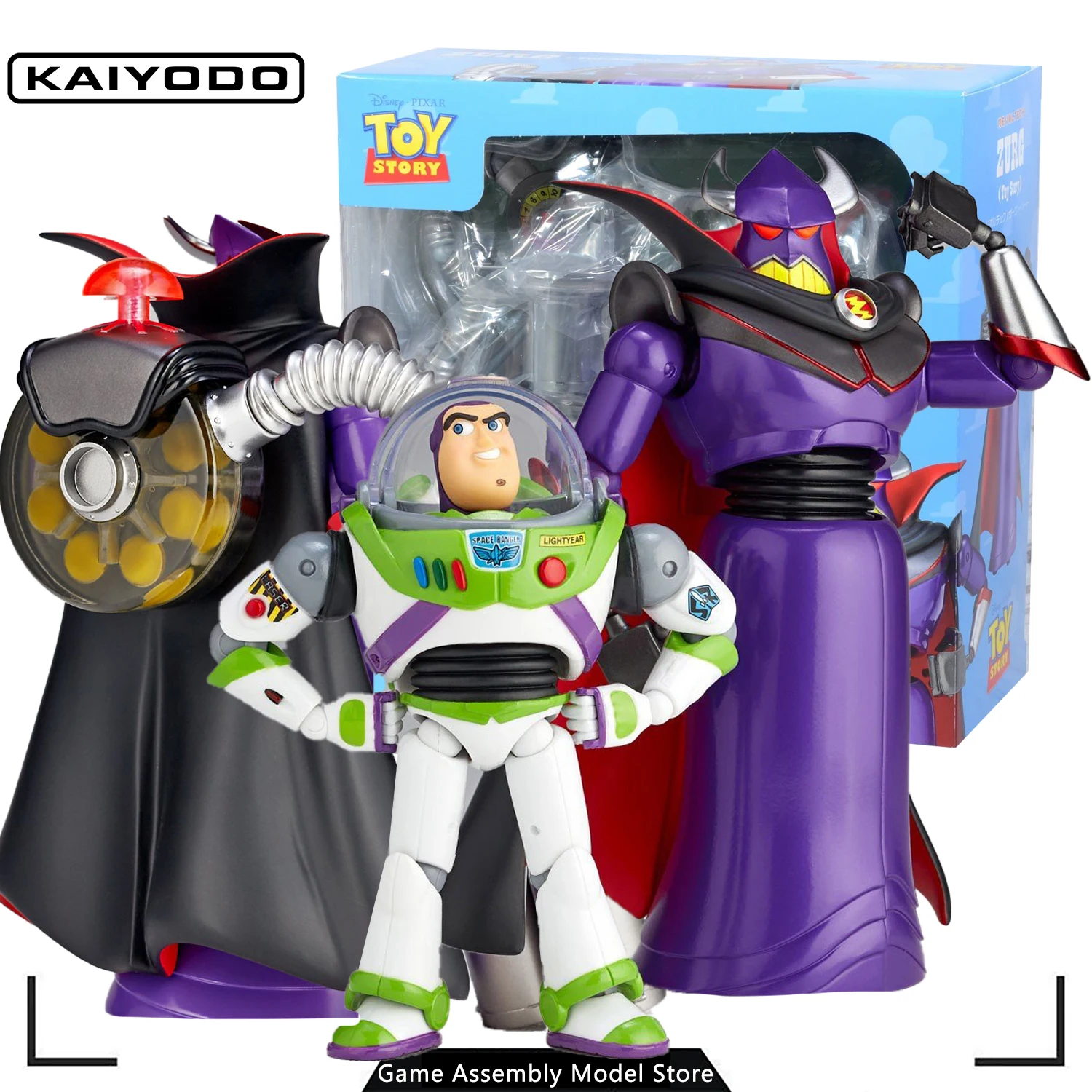 

100% Original Genuine Kaiyodo Pixar Revoltech Zurg ToyStory Anime Assembled Model Kit Movable Figure Collection PVC155mm