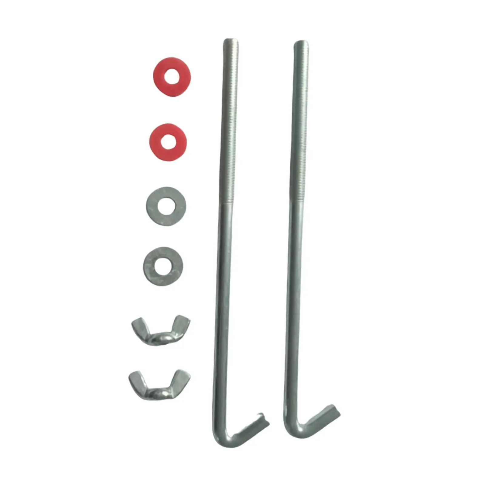 Secure Battery Hold Down Fixing Bracket Heavy Duty J Hook Bolts Galvanized Kit for Automotive Sheet Metal Flexible Installation