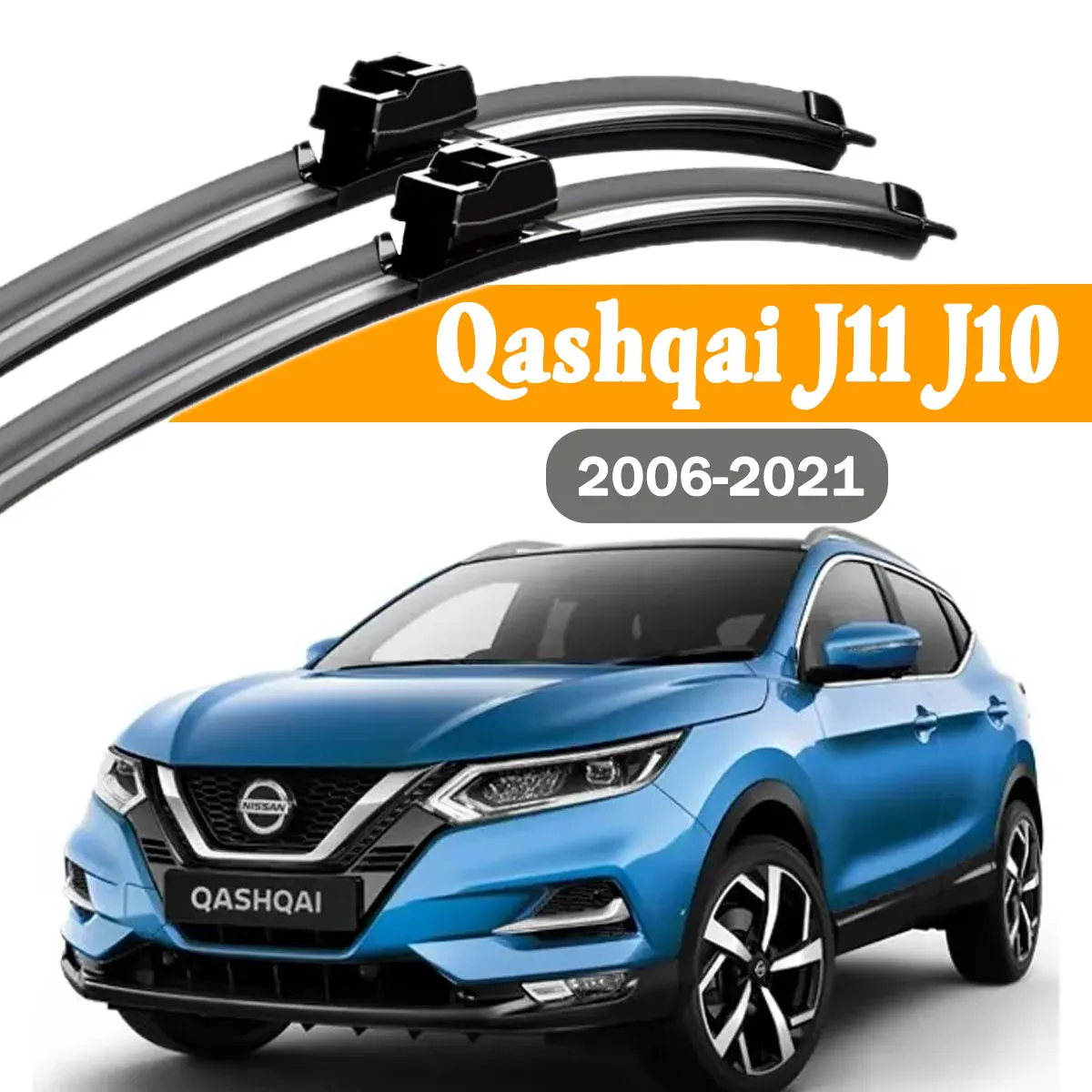 

2PCS Car Front Windshield Wiper Blade For Nissan Qashqai J11 J10 2006-2021 Windscreen Window Rain Brushe Accessories